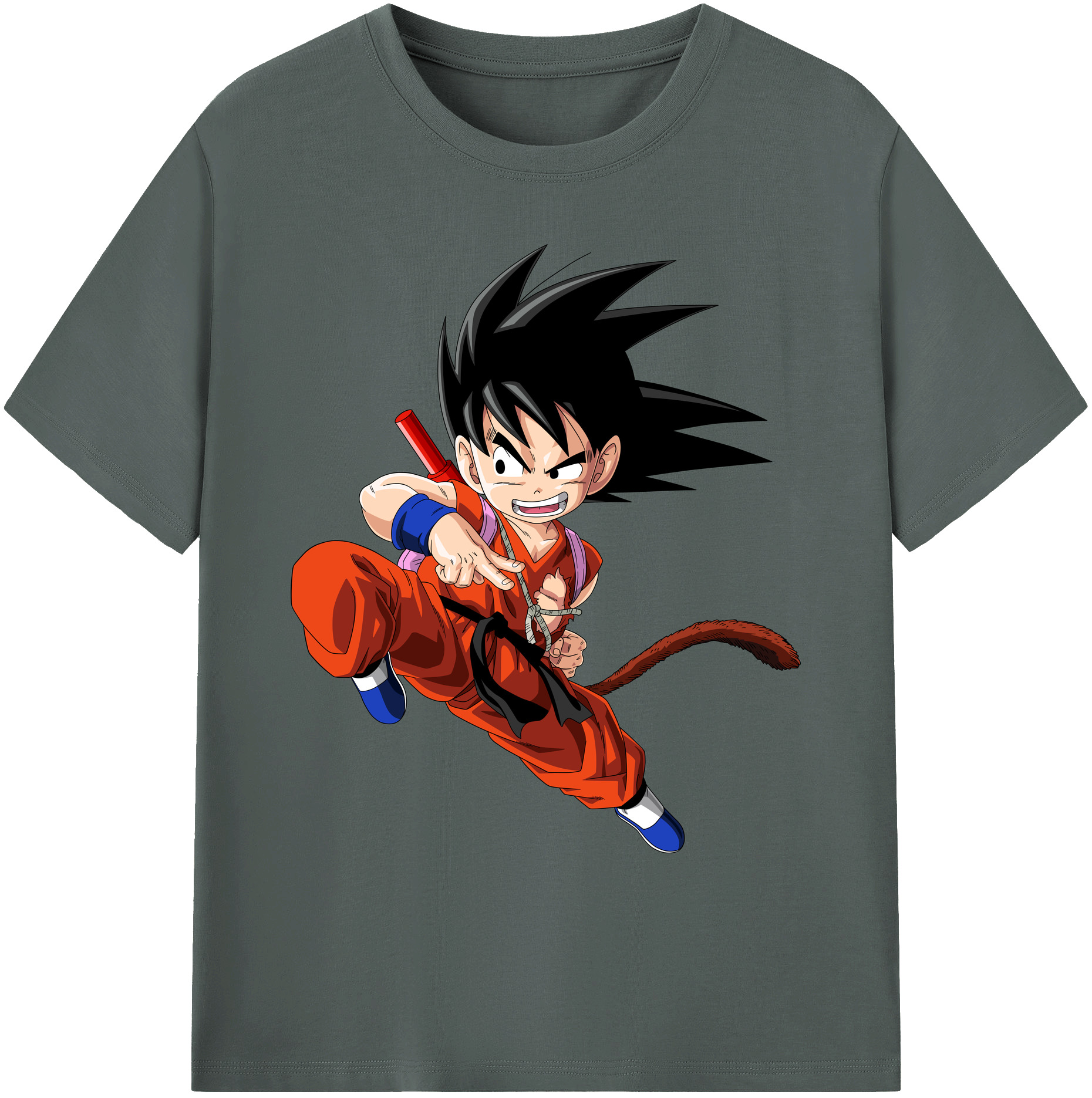 （画像用） ドラゴンボール 孫悟空（そん ごくう）Son Goku カカロット DRAGON BALL Kakarotto 綿100％ メンズ半袖Tシャツ｜肌触りやわらか＆通気性